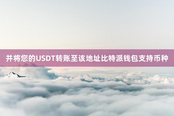 并将您的USDT转账至该地址比特派钱包支持币种