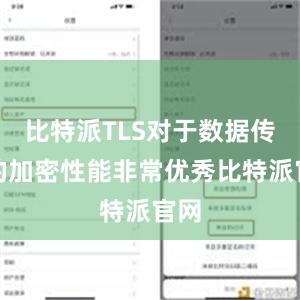 比特派TLS对于数据传输的加密性能非常优秀比特派官网