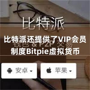 比特派还提供了VIP会员制度Bitpie虚拟货币