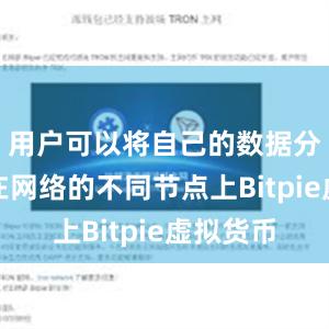 用户可以将自己的数据分散存储在网络的不同节点上Bitpie虚拟货币