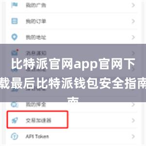 比特派官网app官网下载最后比特派钱包安全指南