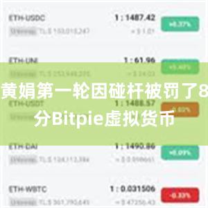 黄娟第一轮因碰杆被罚了8分Bitpie虚拟货币